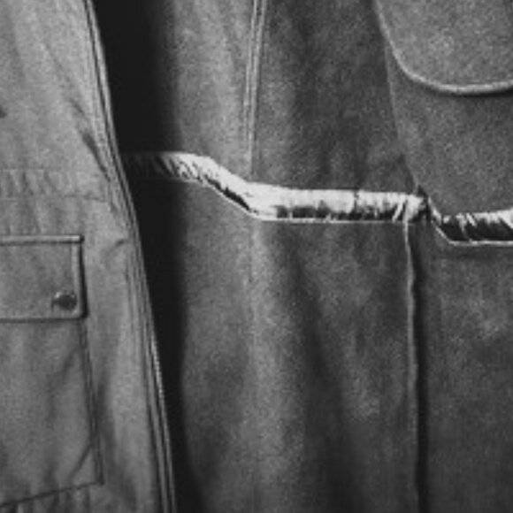 French Connection brand black mid-weight hooded all-weather outerwear NWT Size M - Picture 12 of 13